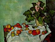 Paul Cezanne Stilleben, Geranienstock mit Fruchten Sweden oil painting artist